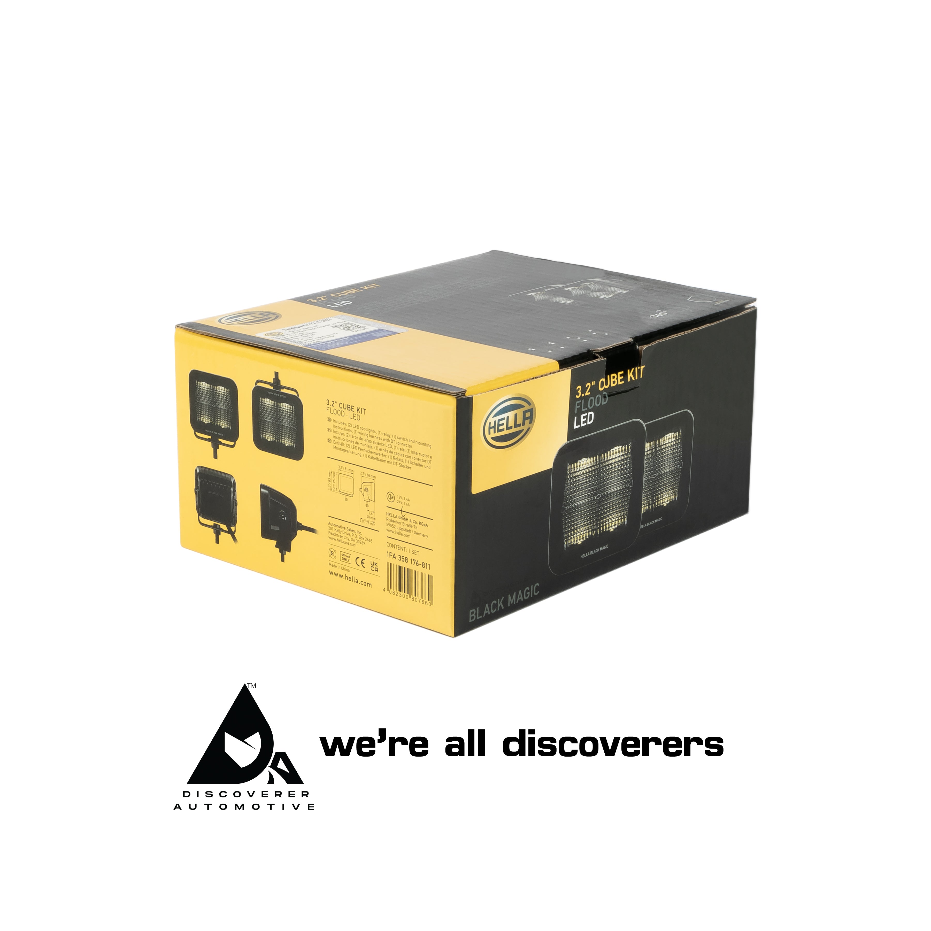 Hella Black Magic - 3.2” Cube Kit Flood LED Overview 