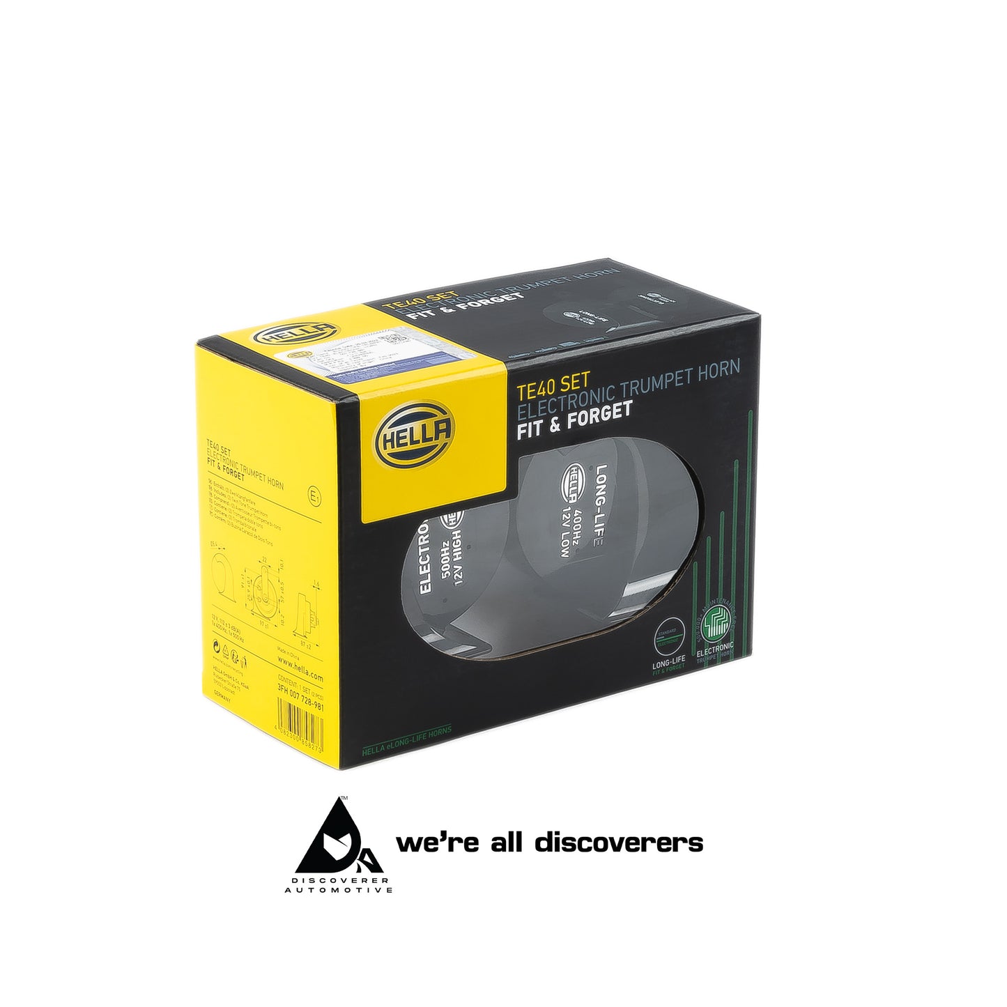 HELLA TE40 TRUMPET HORN (IP65)