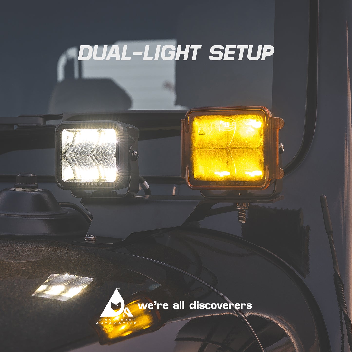 DUAL LIGHT/BONNET LIGHT BRACKET FOR NEW THAR & ROXX (2020-2024)