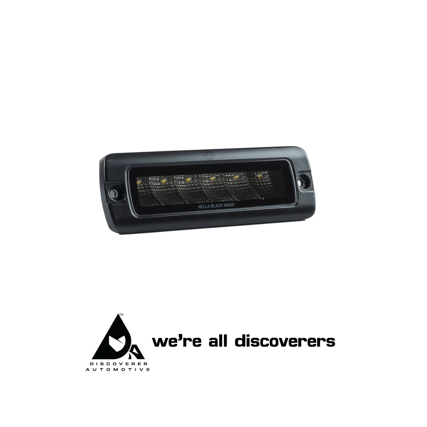 HELLA BLACK MAGIC 6.2" FLUSH FIT FLOOD BEAM Mini Light Bar