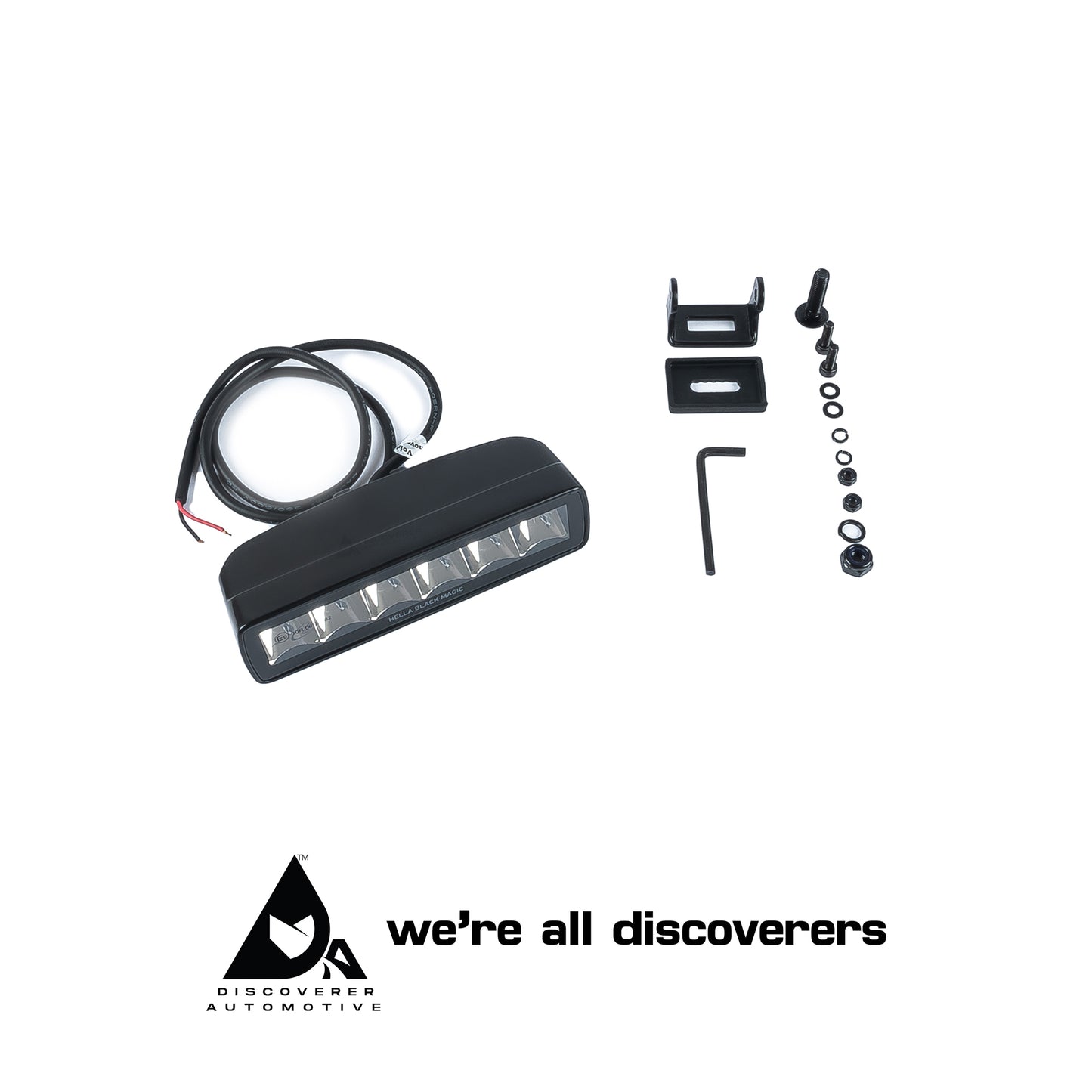 HELLA BLACK MAGIC 6.2" SPOT BEAM Mini Light Bar