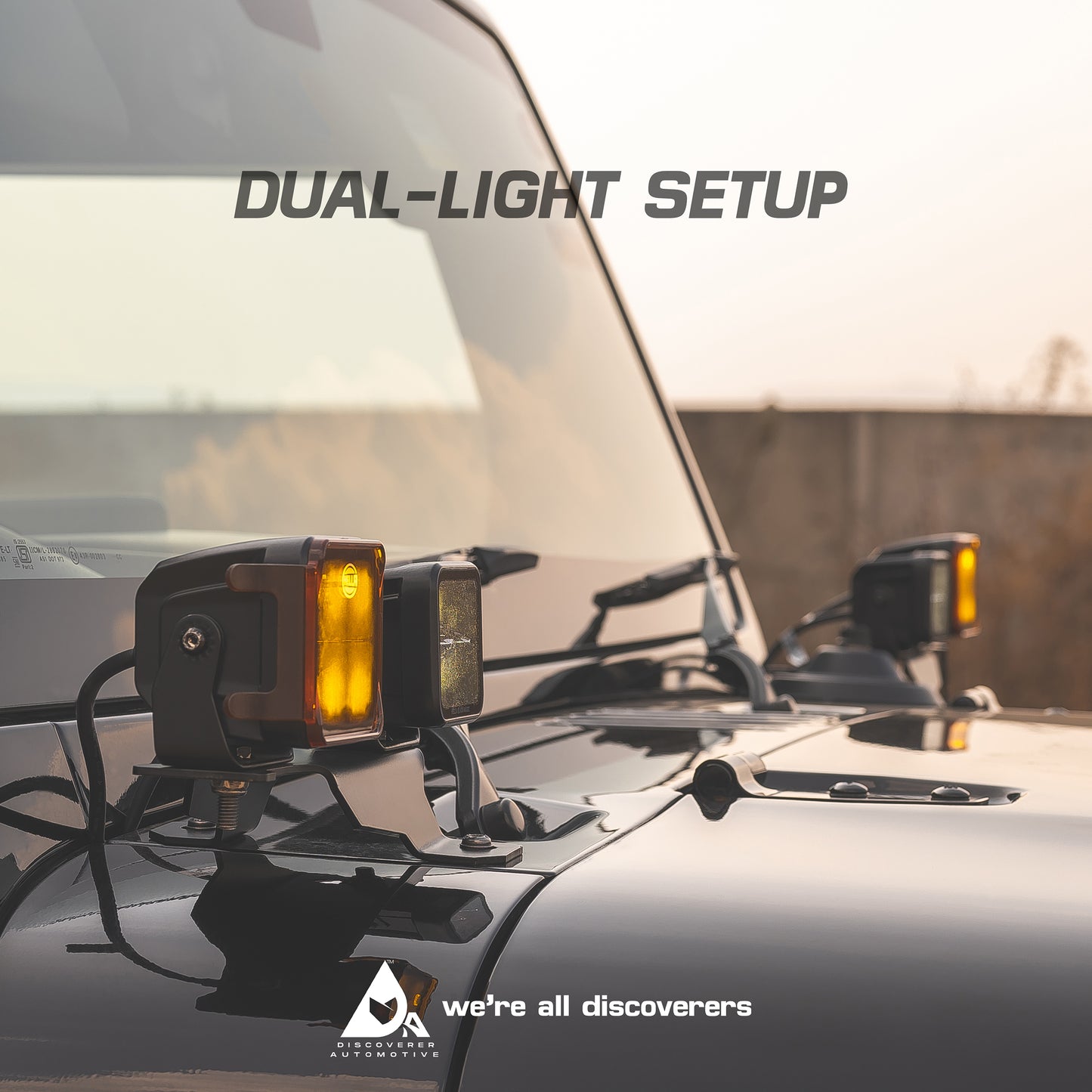 DUAL LIGHT/BONNET LIGHT BRACKET FOR NEW THAR & ROXX (2020-2024)