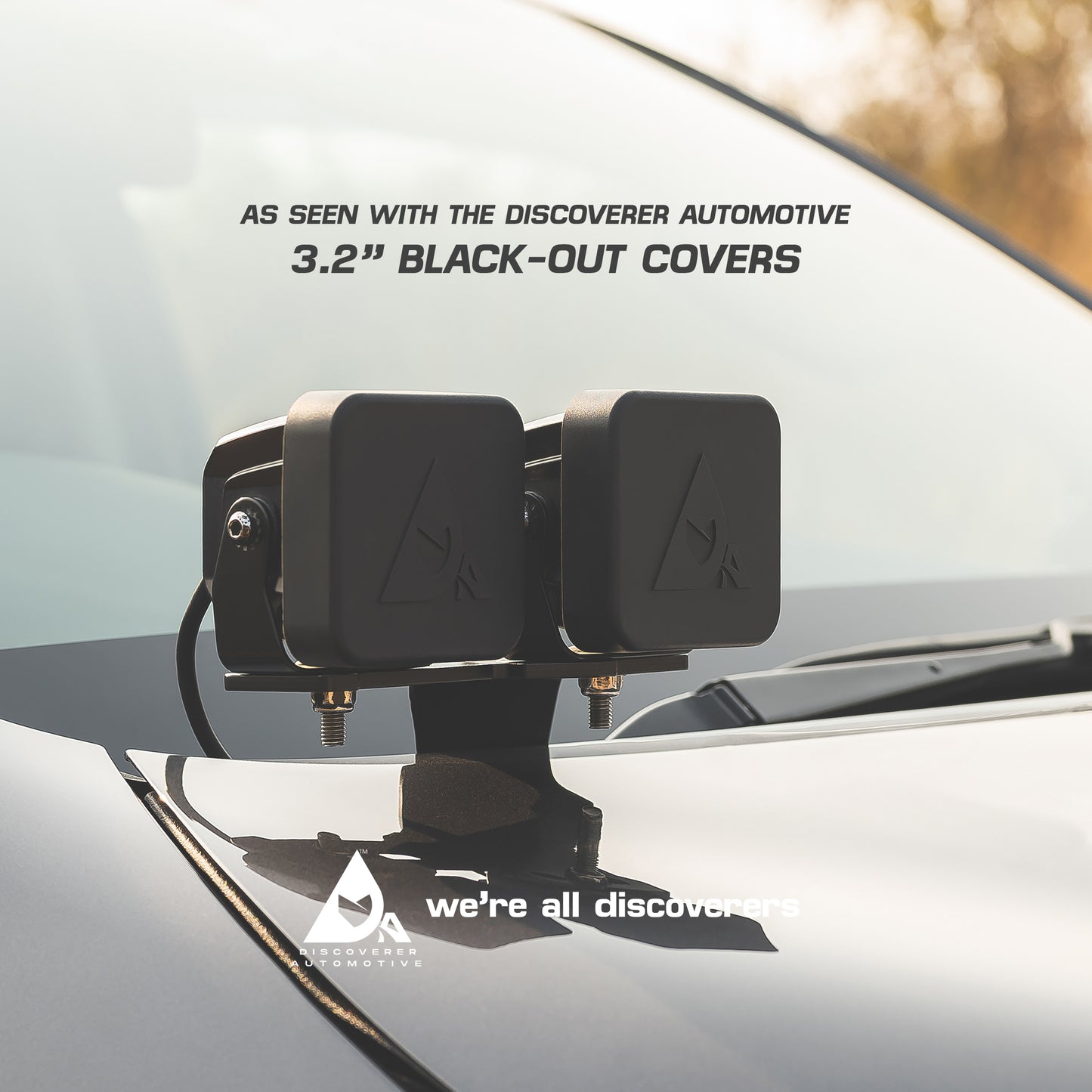 TACTICAL BLACK-OUT COVERS FOR LED LIGHT PODS (Pair)