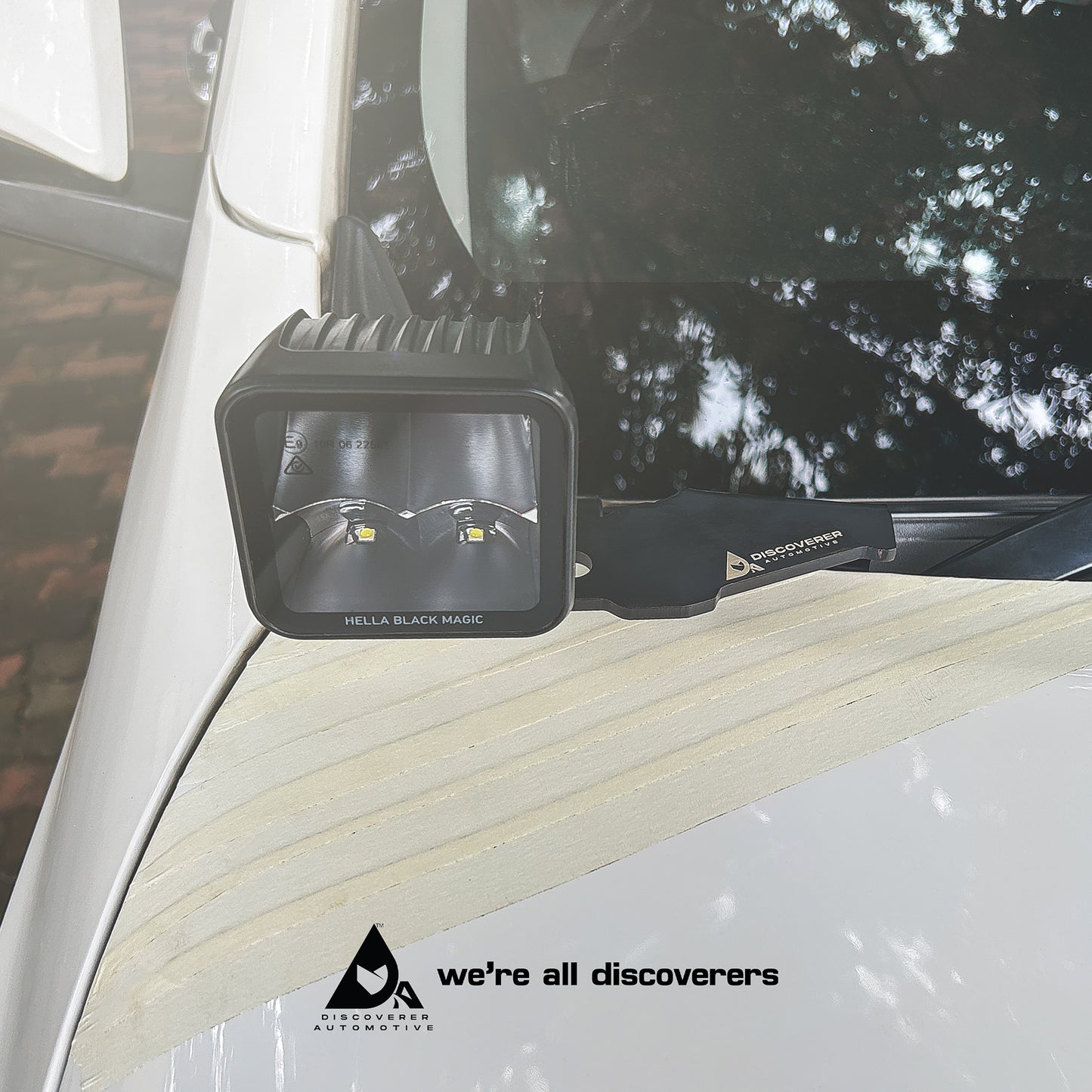DITCH LIGHT BRACKET / WINDSCREEN LIGHT MOUNT / BONNET LIGHT MOUNT / HOOD LIGHT BRACKET FOR TOYOTA FORTUNER 2016-2024