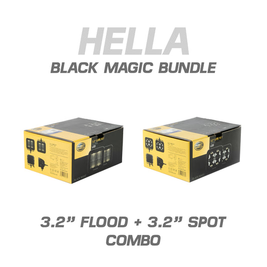 BUNDLE - HELLA BLACK MAGIC 3.2" (FLOOD+SPOT)