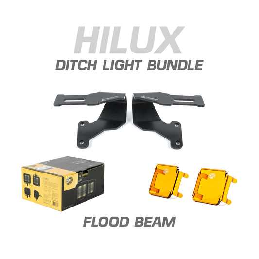 BUNDLE - HILUX DITCH LIGHTS (FLOOD BEAM)