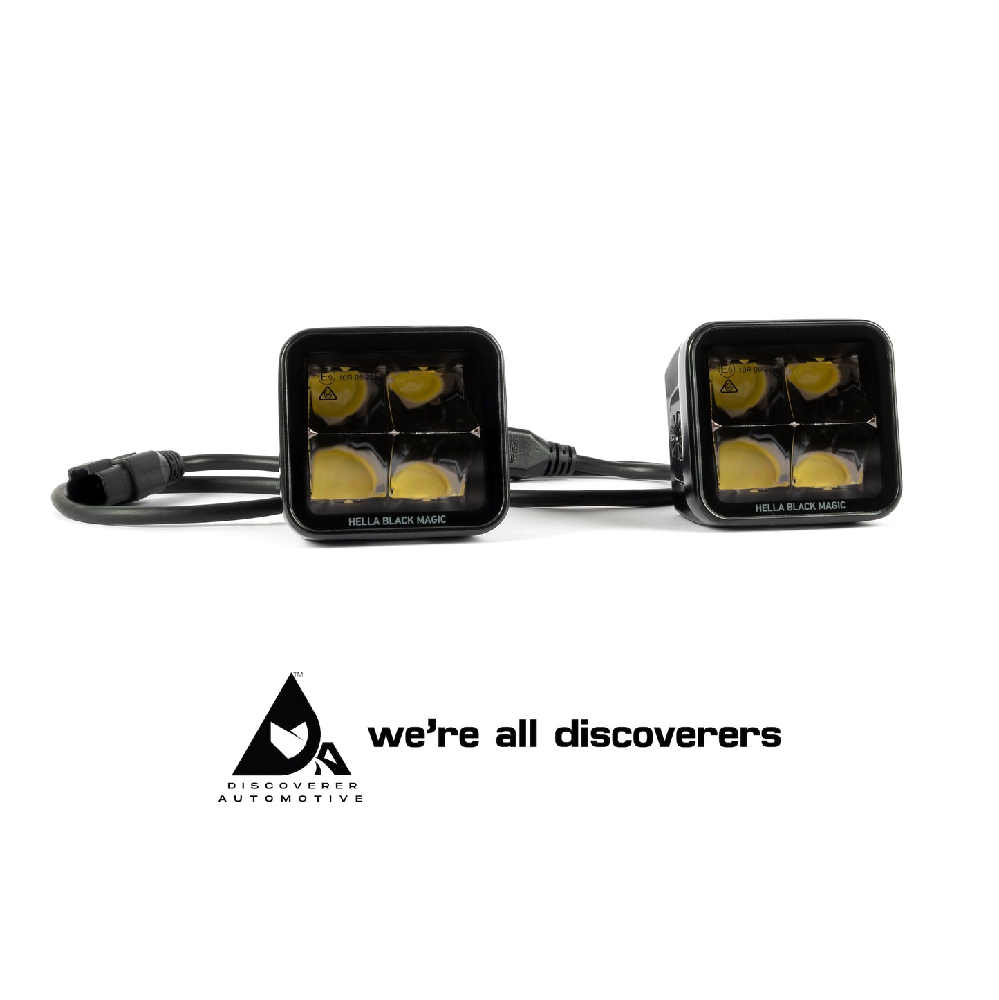 HELLA BLACK MAGIC 3.2" LED CUBE Spot Beam