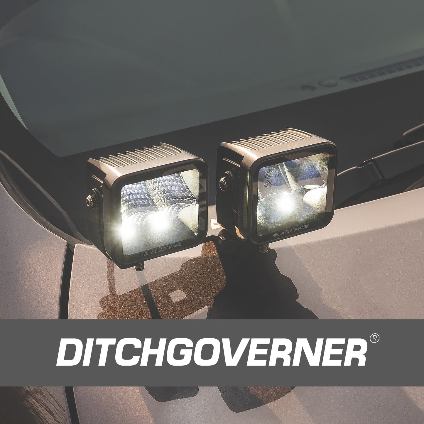 DITCHGOVERNER® DUAL DITCH LIGHT BRACKET FOR TOYOTA FORTUNER 2016-2025