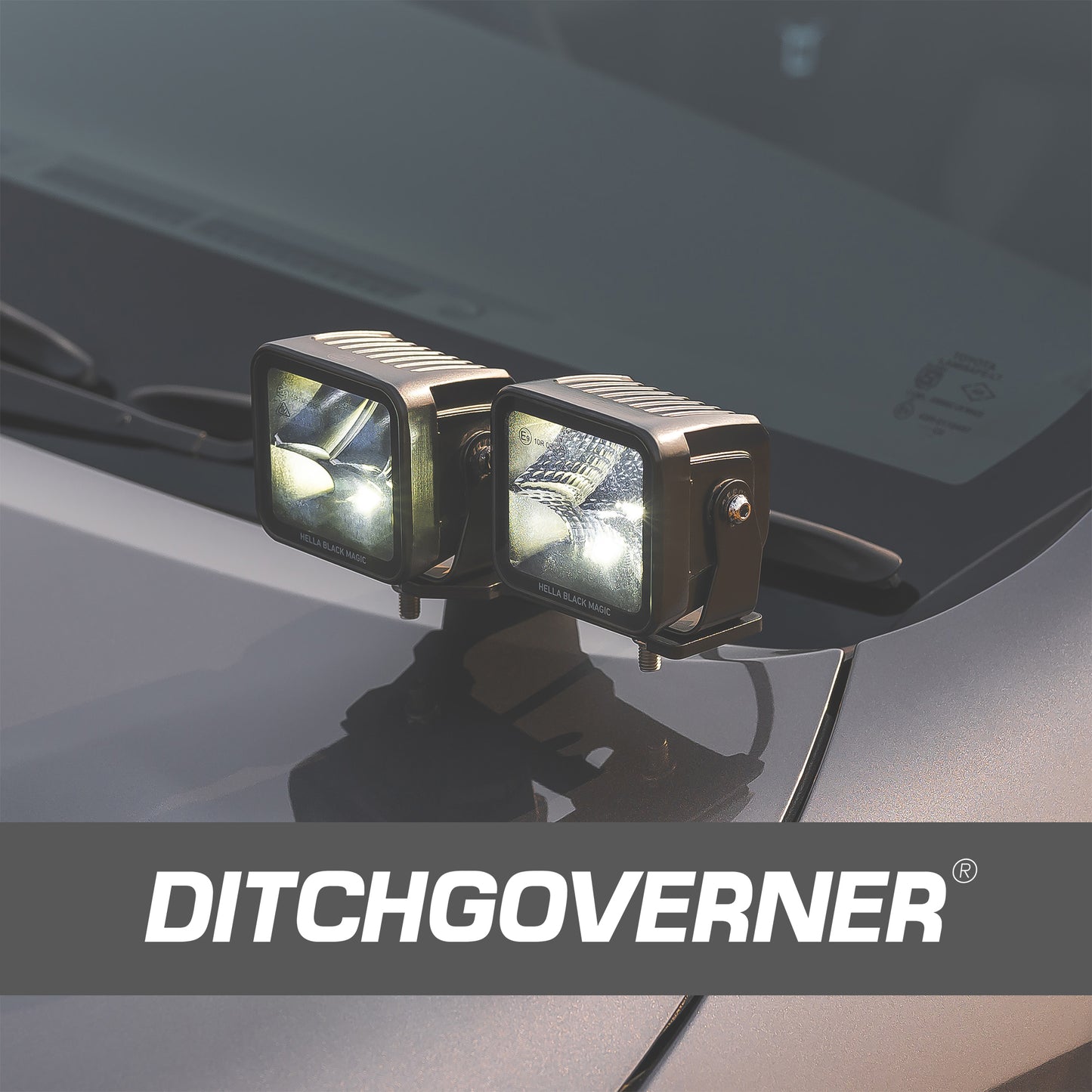 DITCHGOVERNER® DUAL DITCH LIGHT BRACKET FOR TOYOTA FORTUNER 2016-2025