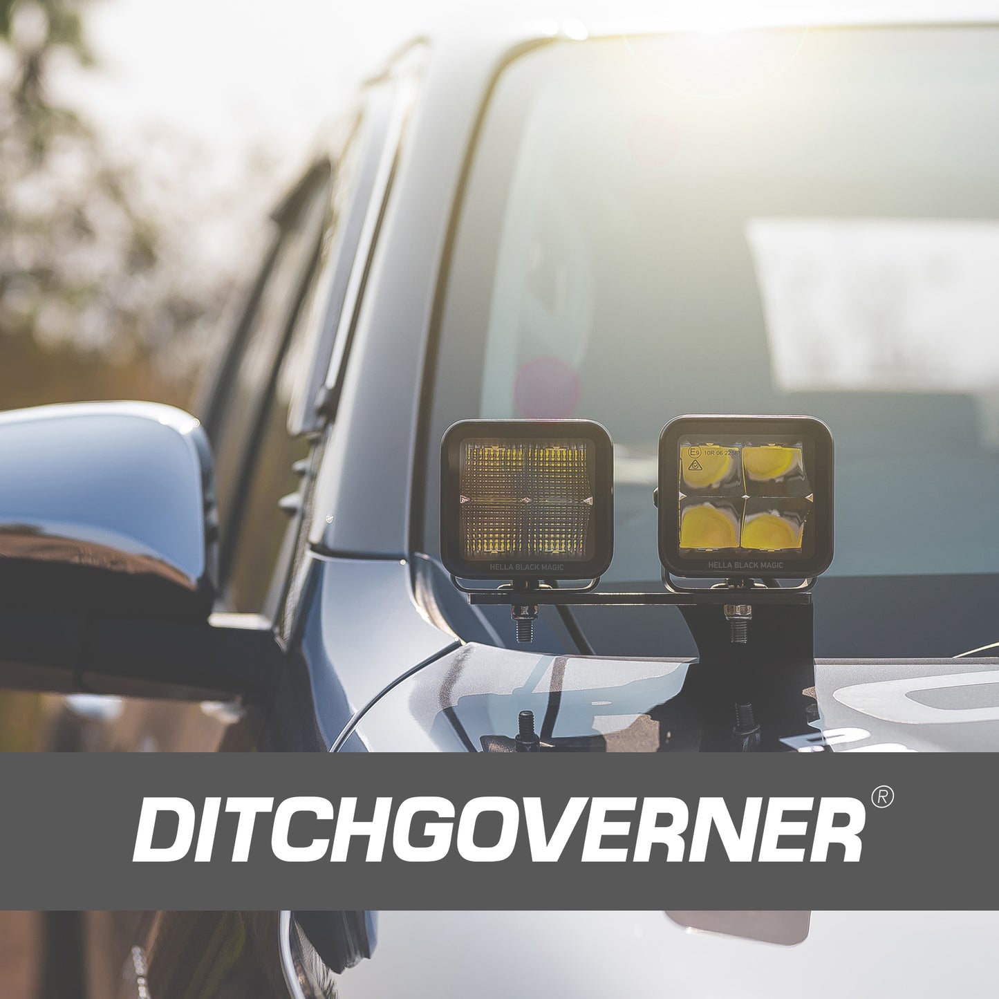 DITCHGOVERNER® DUAL DITCH LIGHT BRACKET FOR TOYOTA FORTUNER 2016-2025