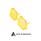 HELLA BLACK MAGIC 3.2" YELLOW LENS COVERS (PAIR)
