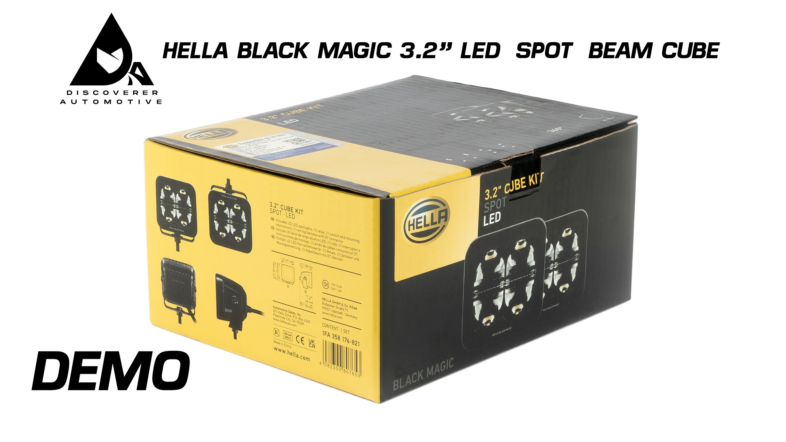 HELLA BLACK MAGIC 6.2 FLUSH FIT FLOOD BEAM Mini Light Bar – Discoverer  Automotive