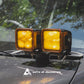HELLA BLACK MAGIC 3.2" AMBER LENS COVERS (PAIR)