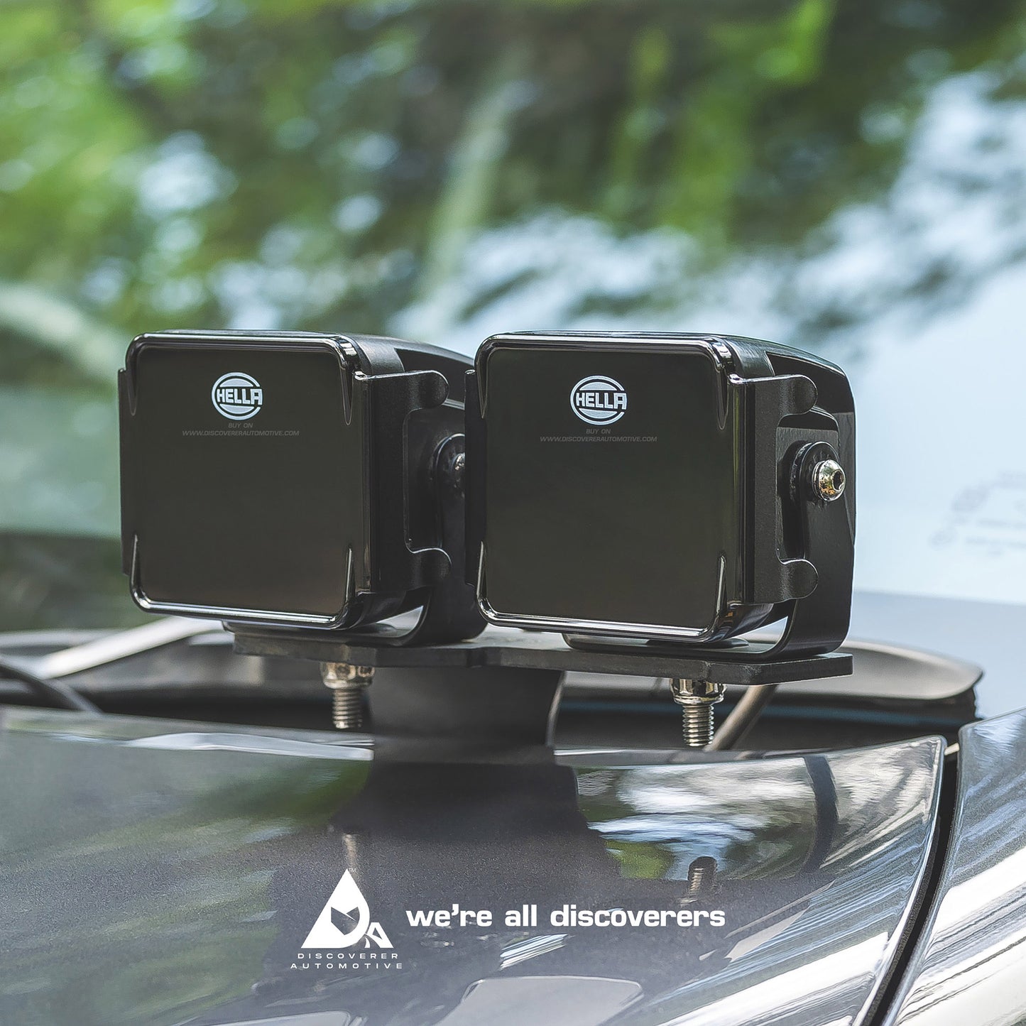 HELLA BLACK MAGIC 3.2" BLACK COVERS (PAIR)