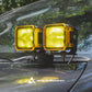 HELLA BLACK MAGIC 3.2" YELLOW LENS COVERS (PAIR)